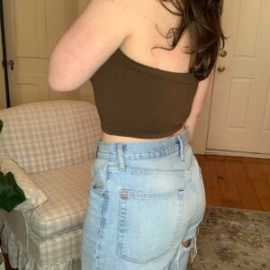 Loft Brown Tube Top